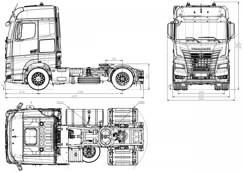 54901-70028-CA Тягач КАМАЗ